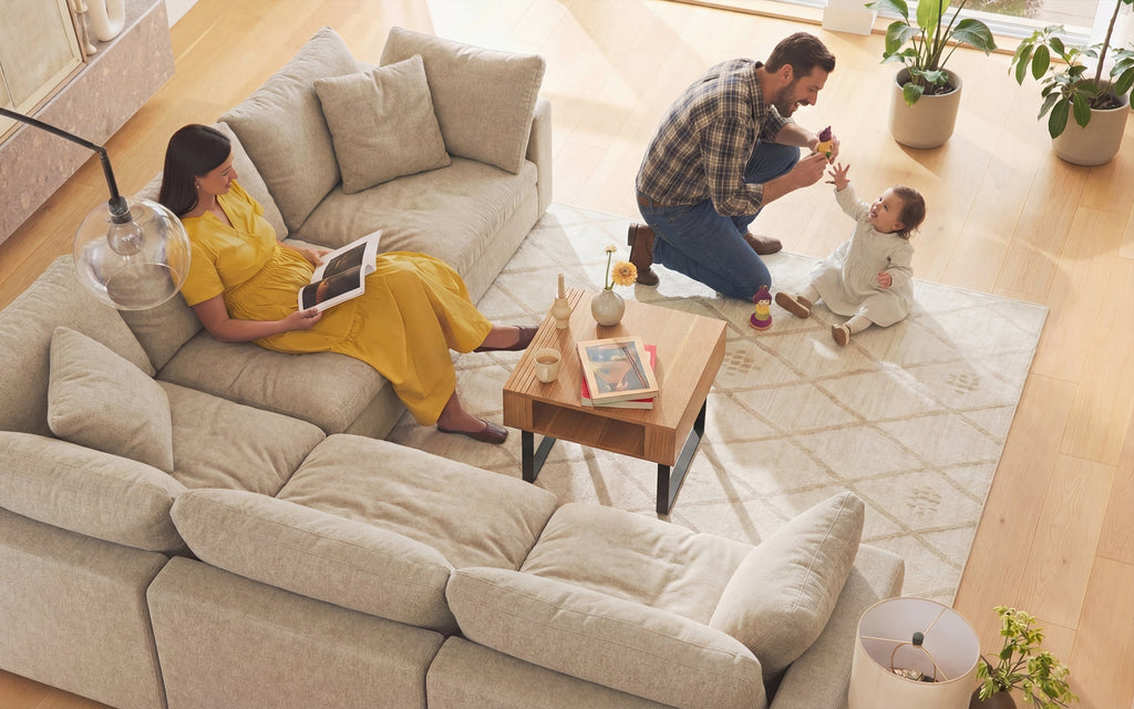 Cloud Couch Luxe Armless Modular Seater | Beige