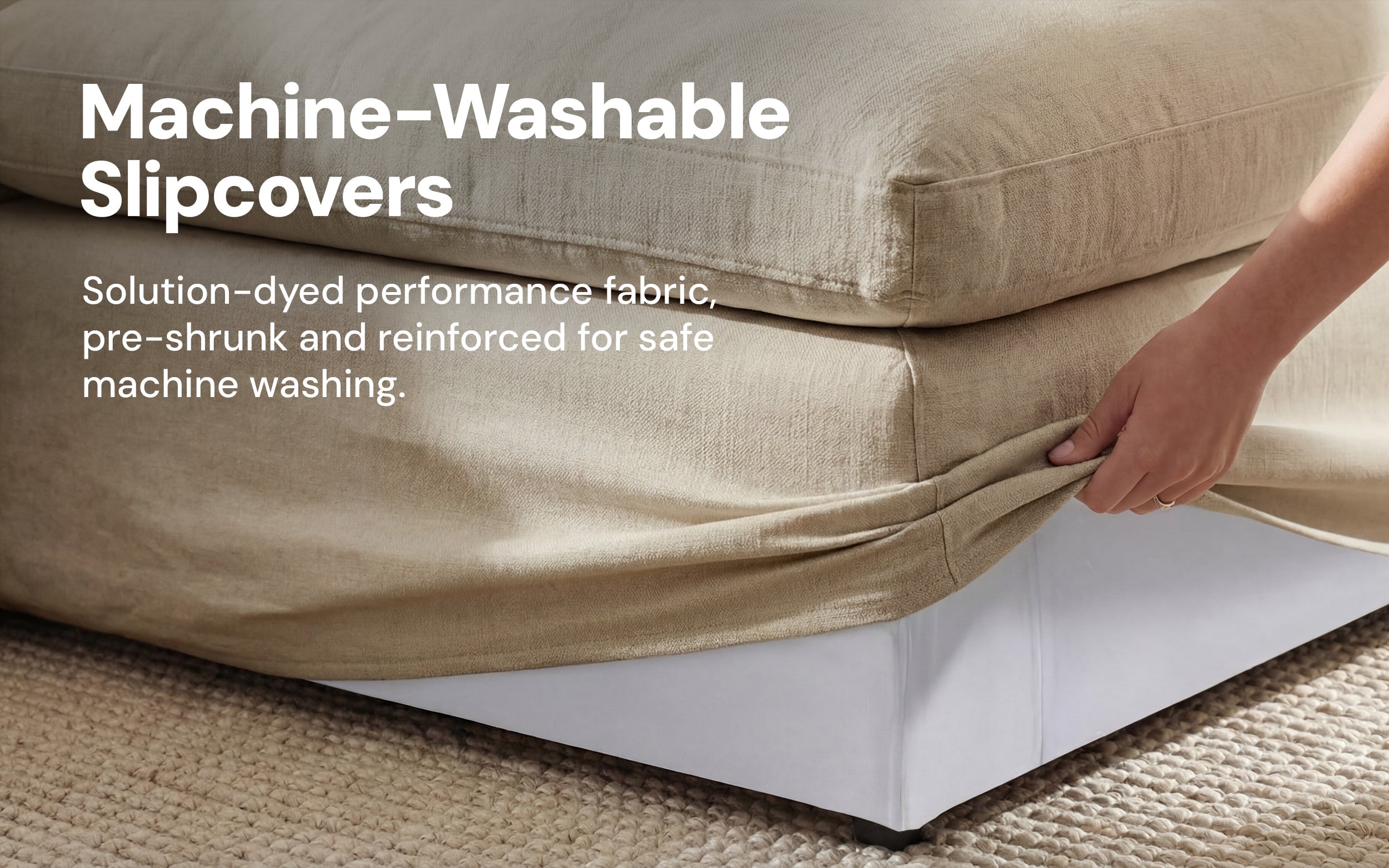 Cloud Couch Luxe Ottoman Modular Seater | Beige