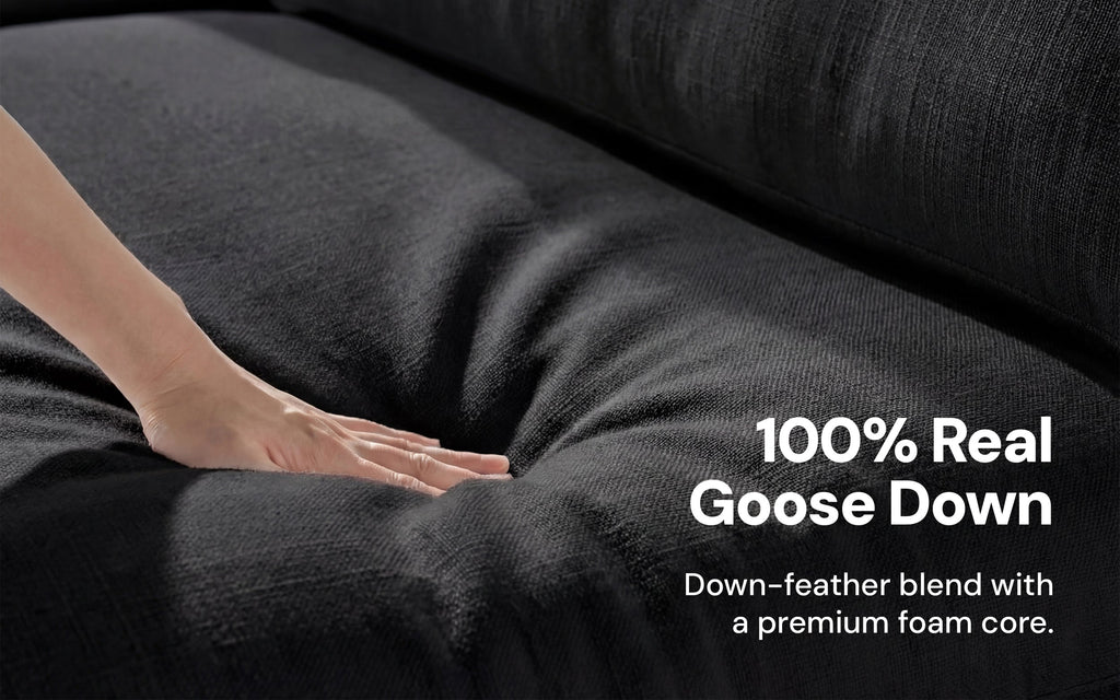 Cloud Couch Luxe 2-Seater Modular Loveseat | Black