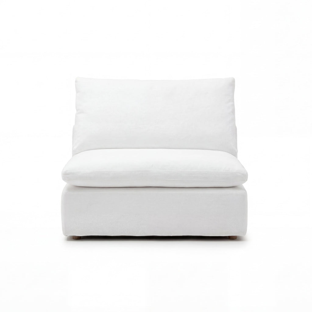 Cloud Couch Armless Replacement Cover | White