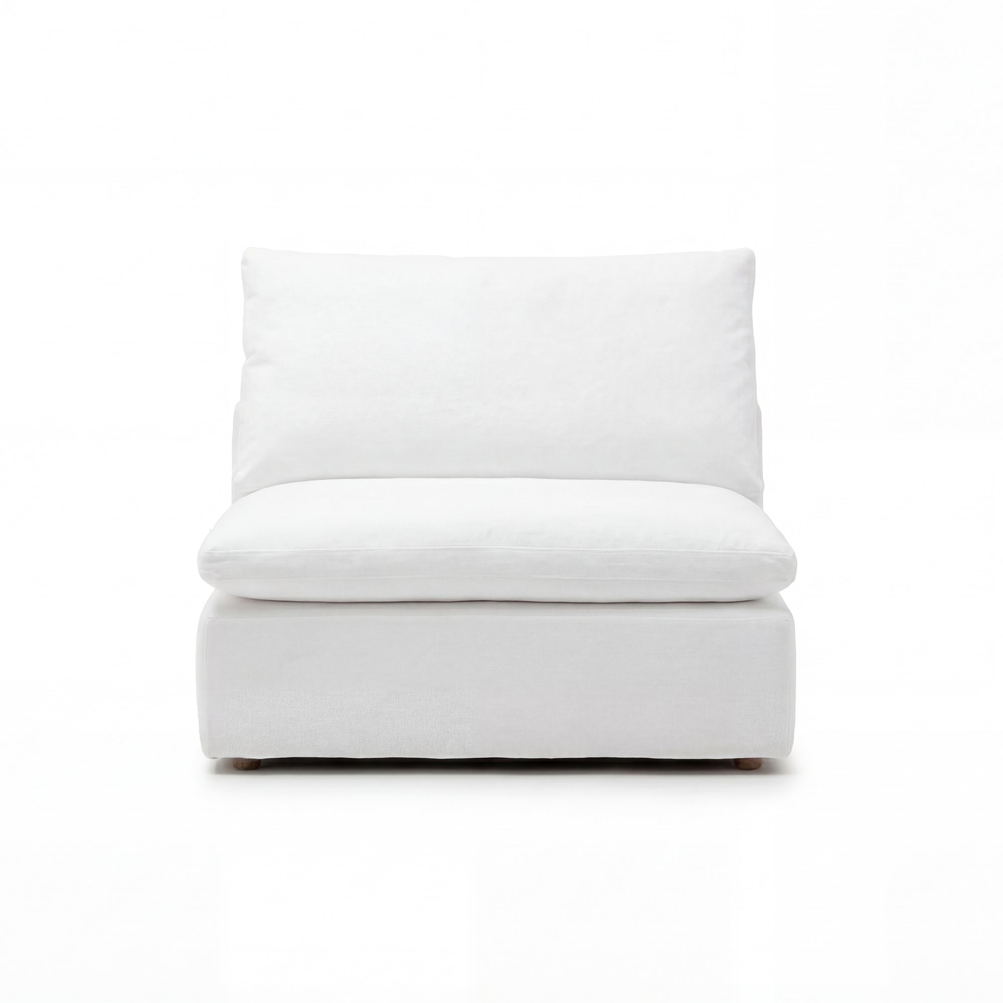 Cloud Couch Armless Replacement Cover | White