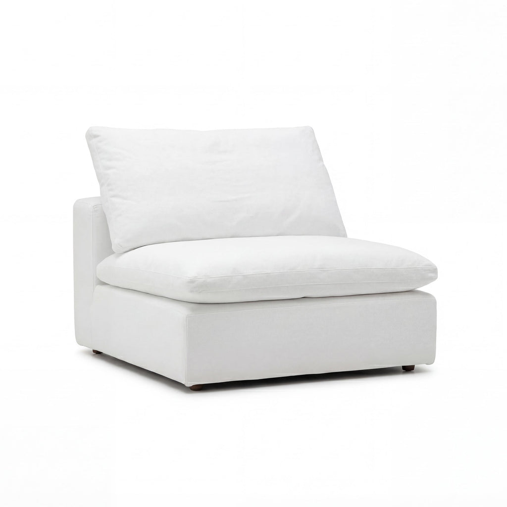 Cloud Couch Armless Replacement Cover | White