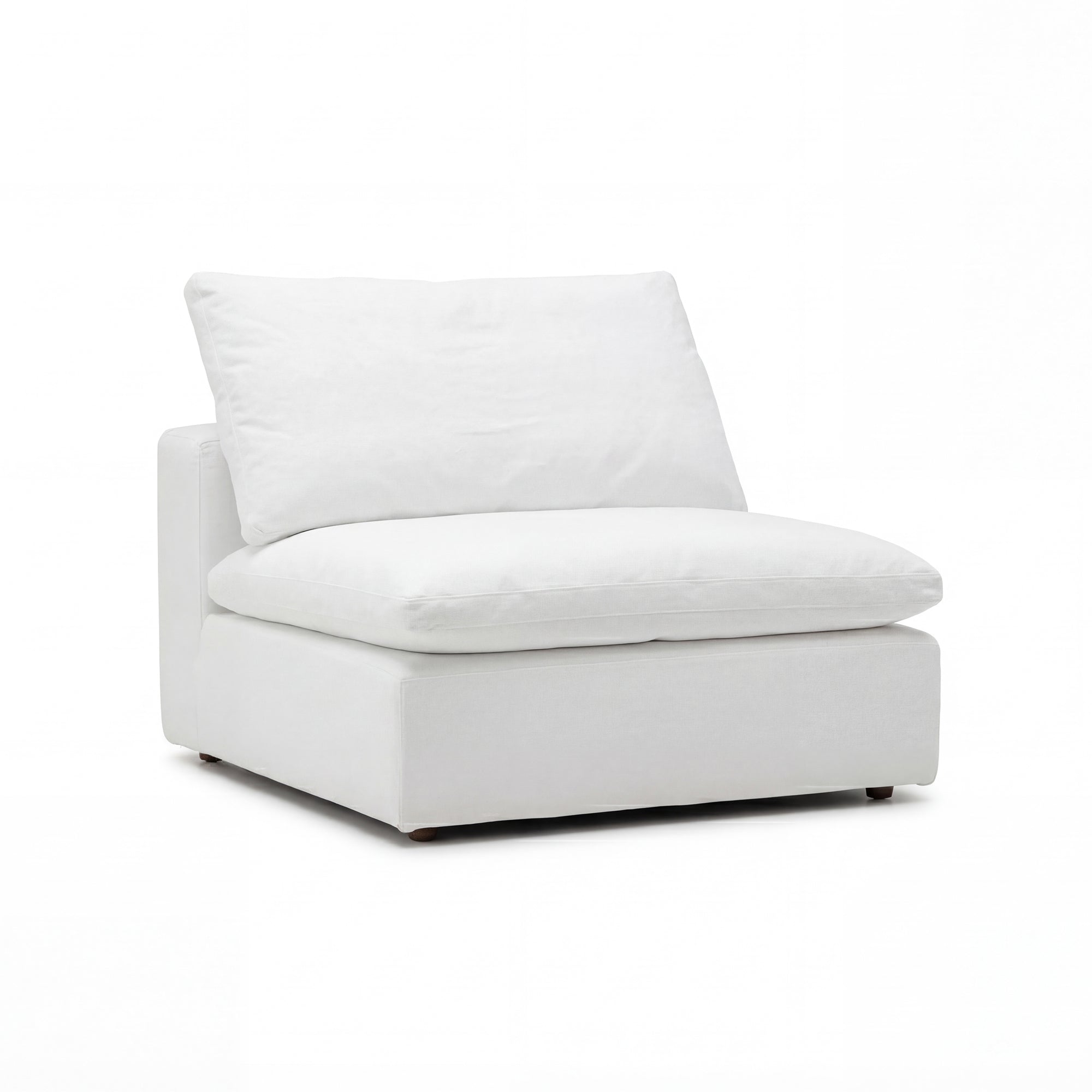 Cloud Couch Armless Replacement Cover | White