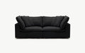 Cloud Couch Luxe 2-Seater Modular Loveseat | Black
