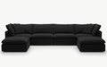 Cloud Couch Luxe 6-Seater Modular Sectional | Black
