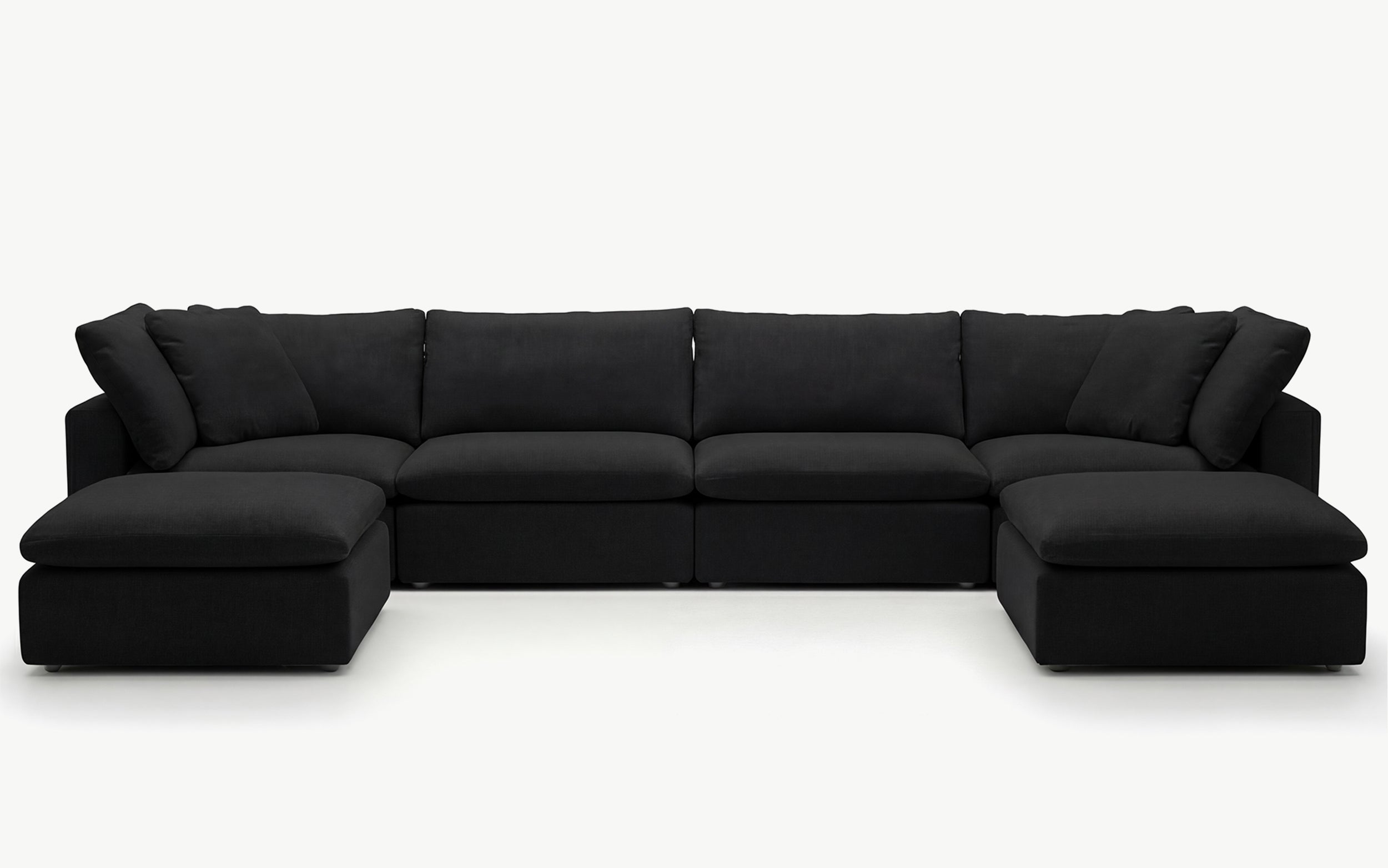 Cloud Couch Luxe 6-Seater Modular Sectional | Black