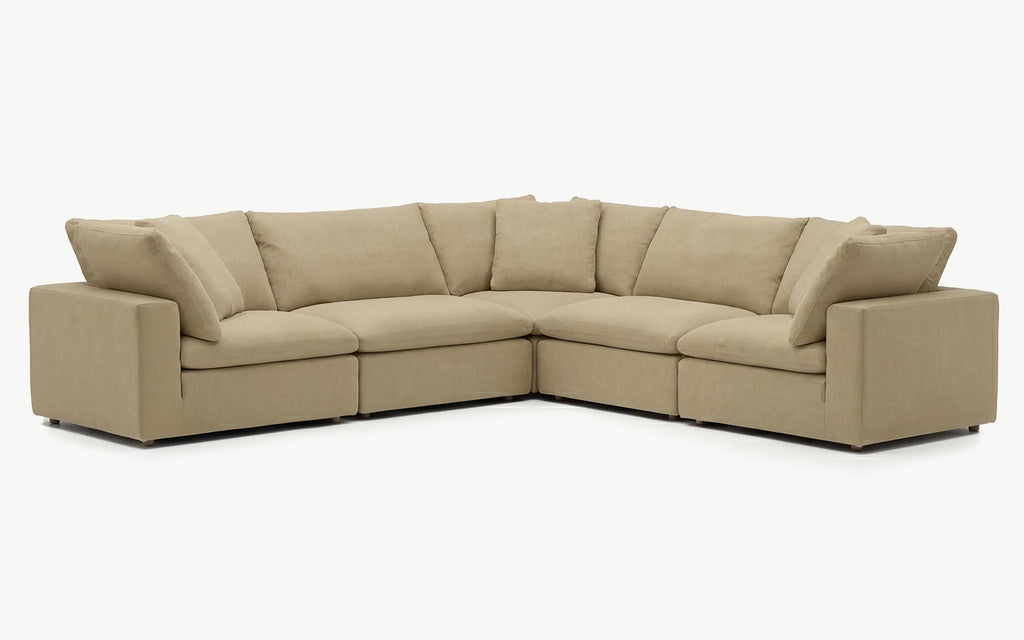 Cloud Couch Luxe 5-Seater Modular Corner Sectional | Beige