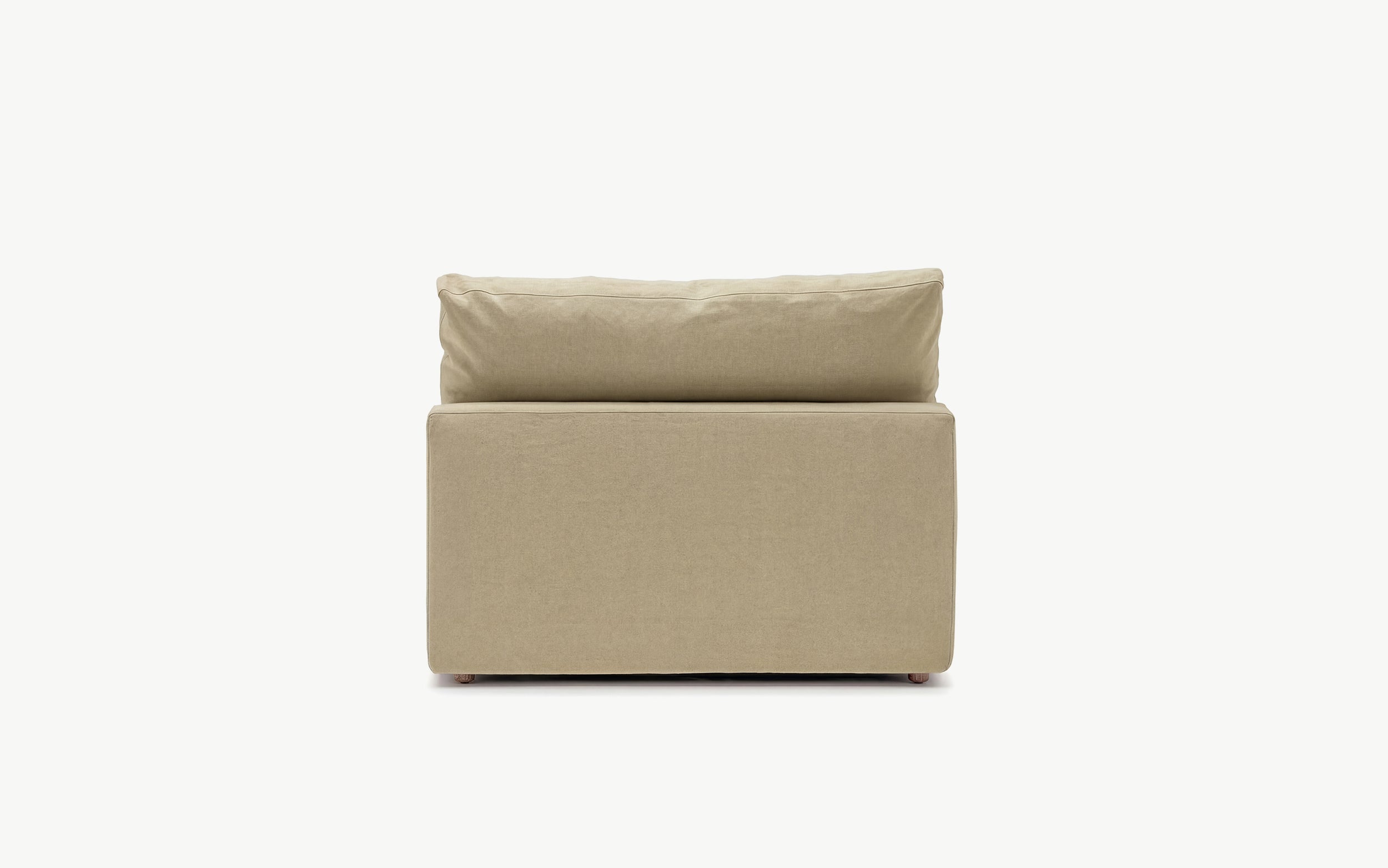 Cloud Couch Luxe Armless Modular Seater | Beige