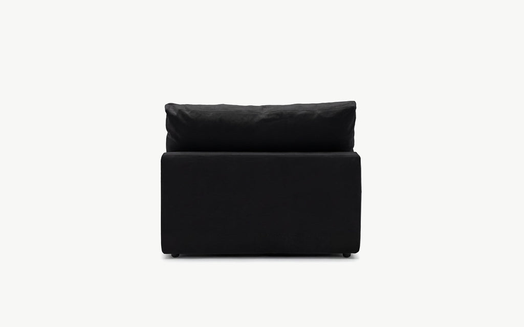 Cloud Couch Armless Modular Seater | Black