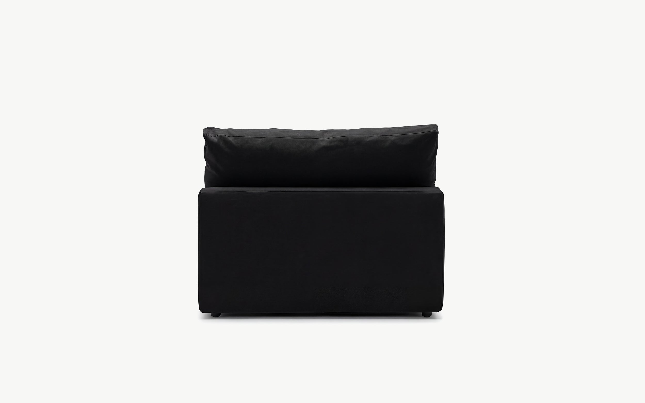 Cloud Couch Armless Modular Seater | Black