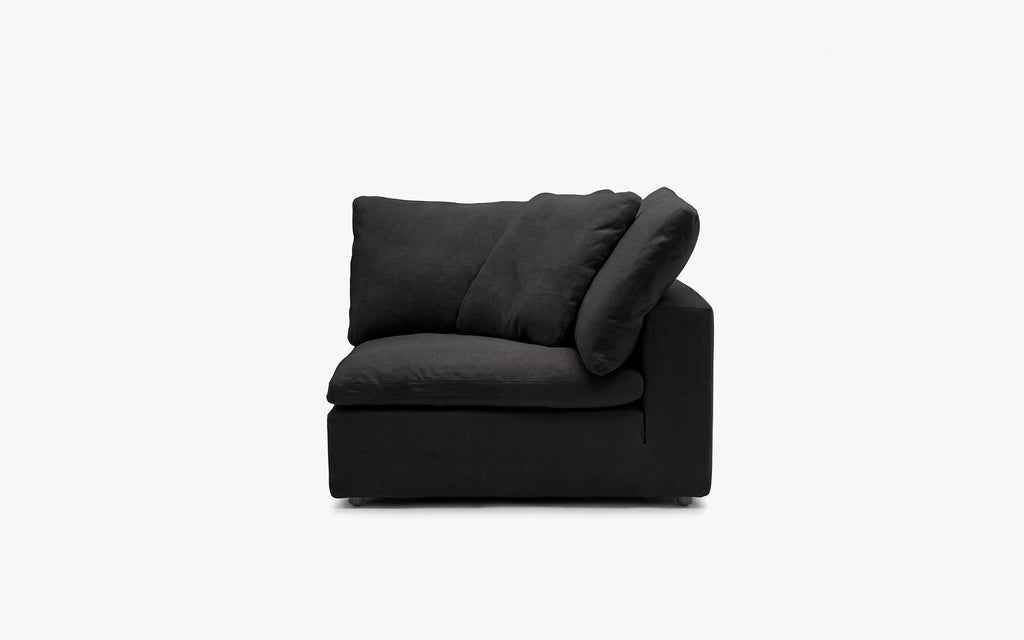 Cloud Couch 2-Seater Modular Loveseat | Black