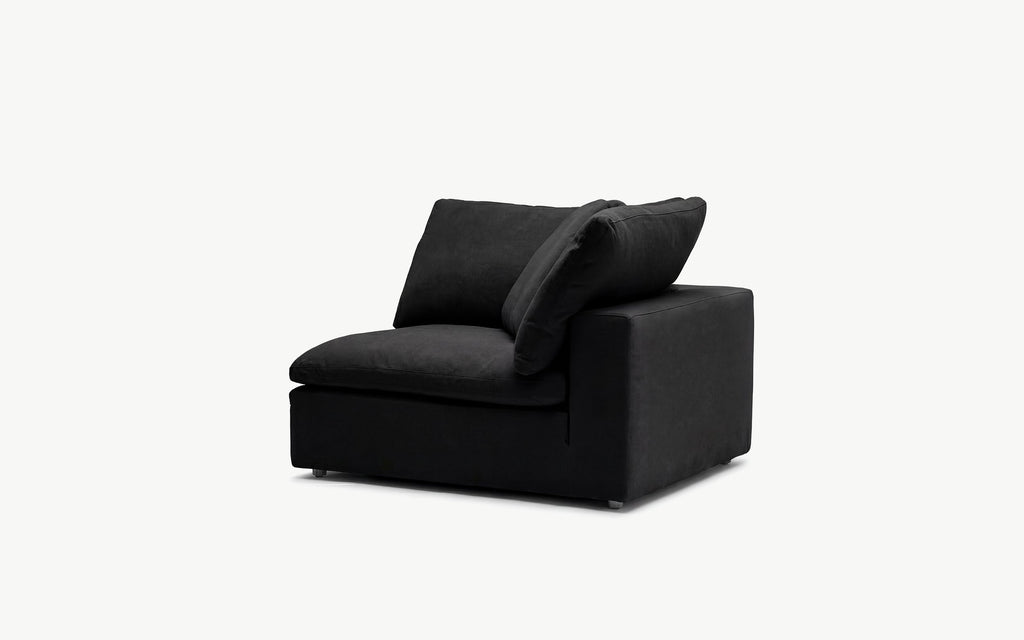 Cloud Couch 2-Seater Modular Loveseat | Black