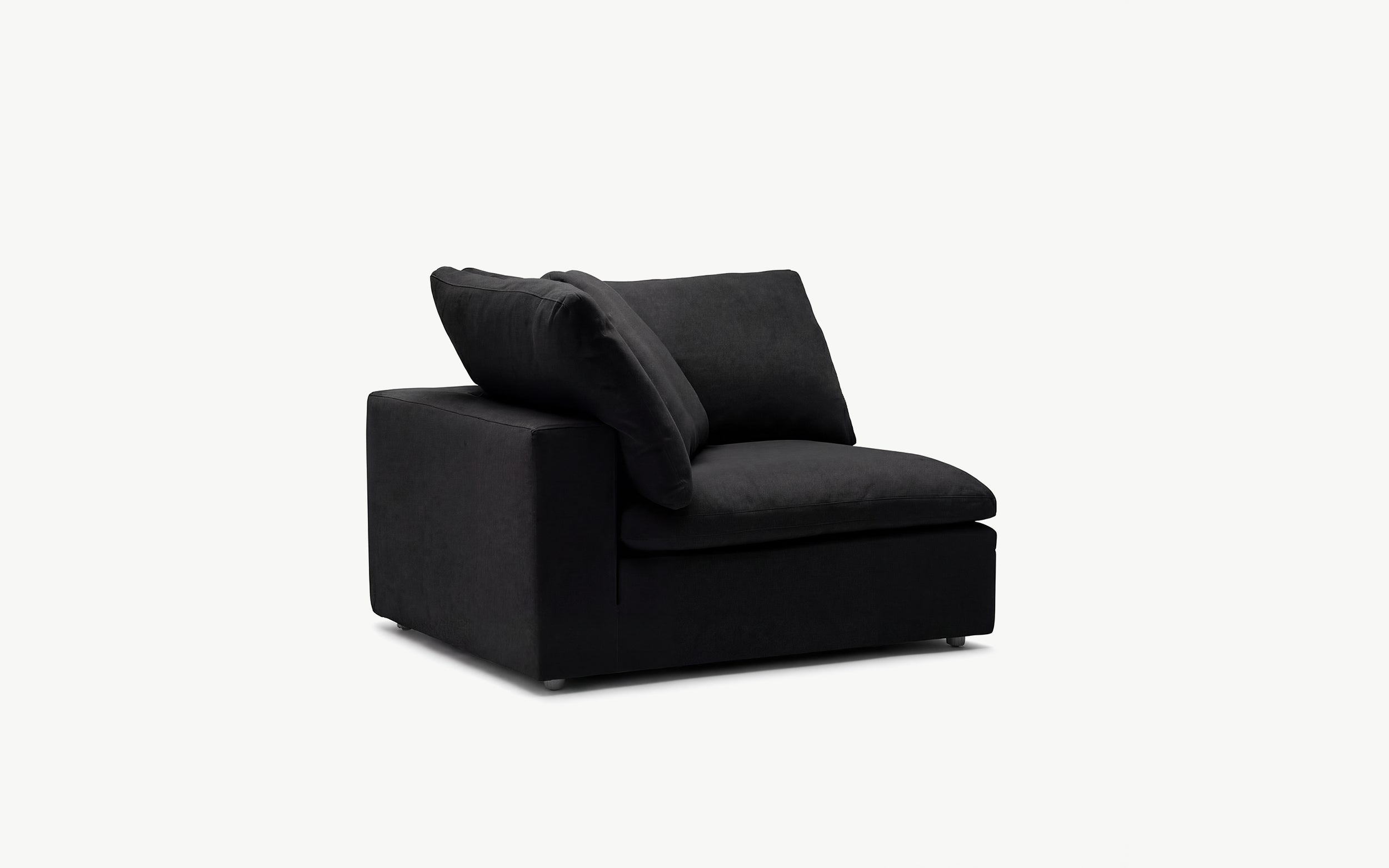 Cloud Couch Luxe 3-Seater Modular Sectional | Black