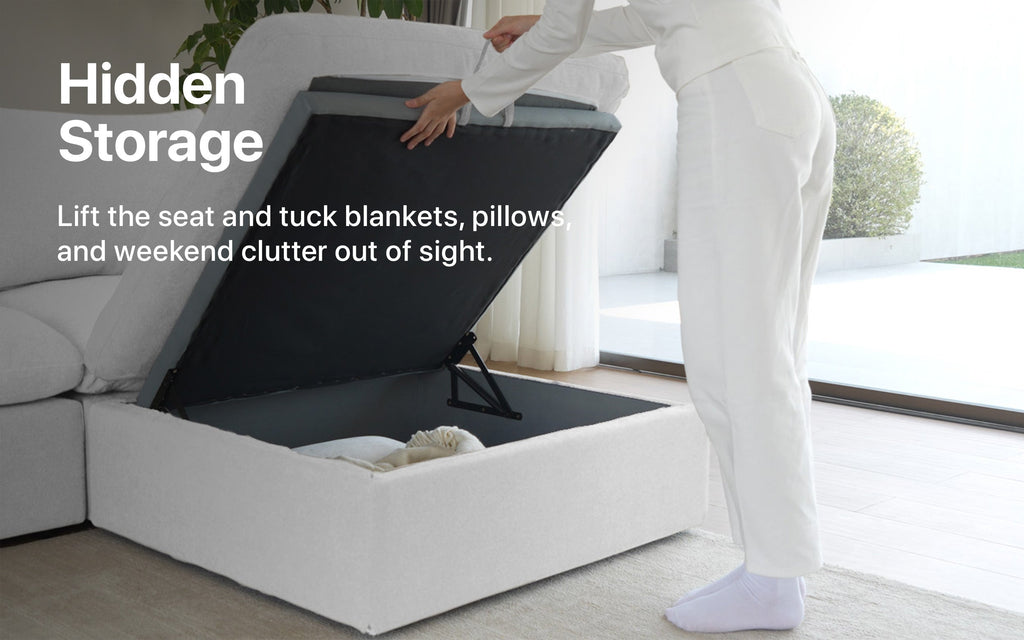 Cloud Couch Corner Modular Seater | White